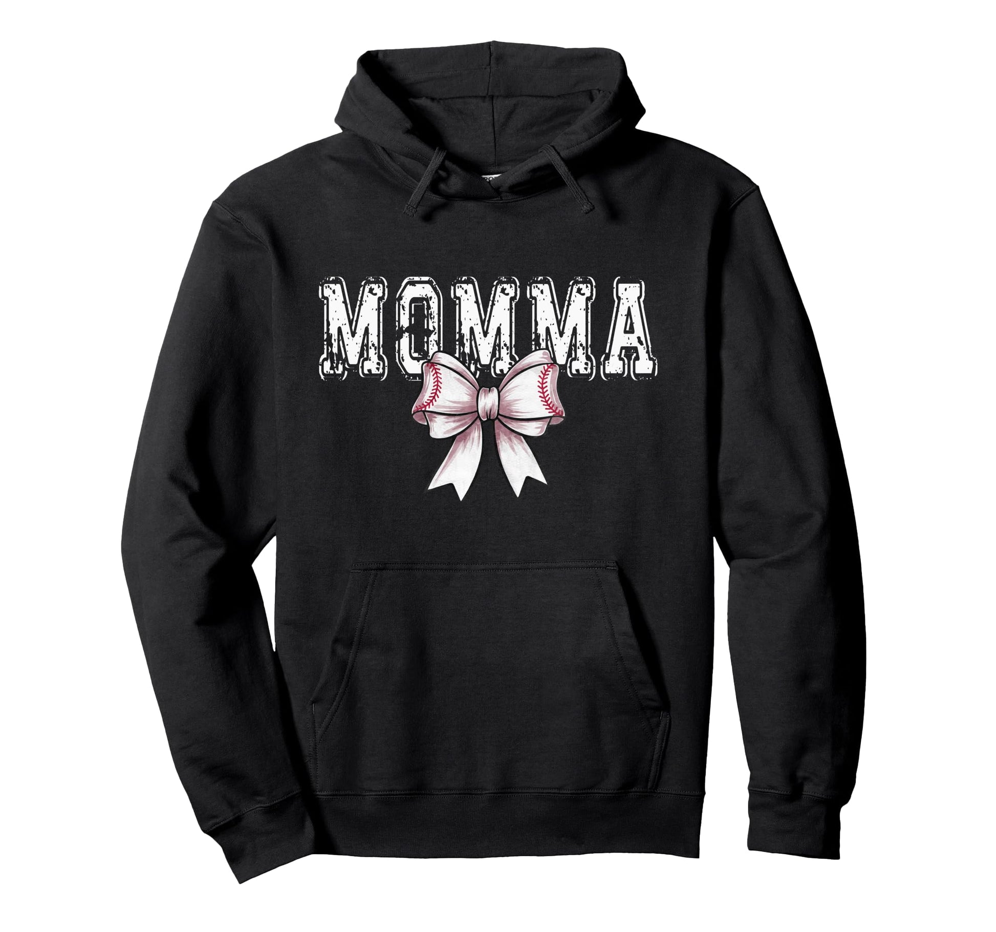 Coquette Baseball Momma Spirit Hoodie - Minimalist Print Unisex - T-Shirt, Sweatshirt, Hoodie