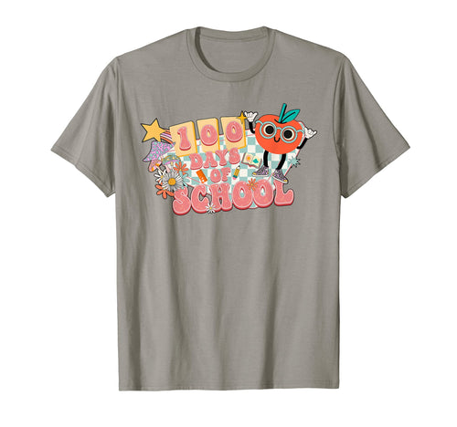 100 Days School Groovy Sunflower T-Shirt - Custom Art Print for Adults - T-Shirt, Sweatshirt, Hoodie