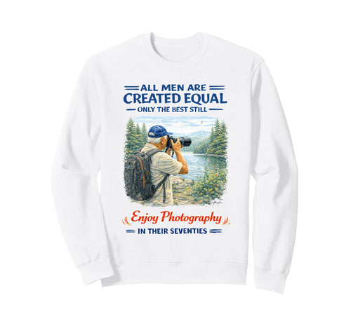 Seventies Photographer Camera Sweatshirt - Graphic Print Unisex - T-Shirt, Sweatshirt, Hoodie