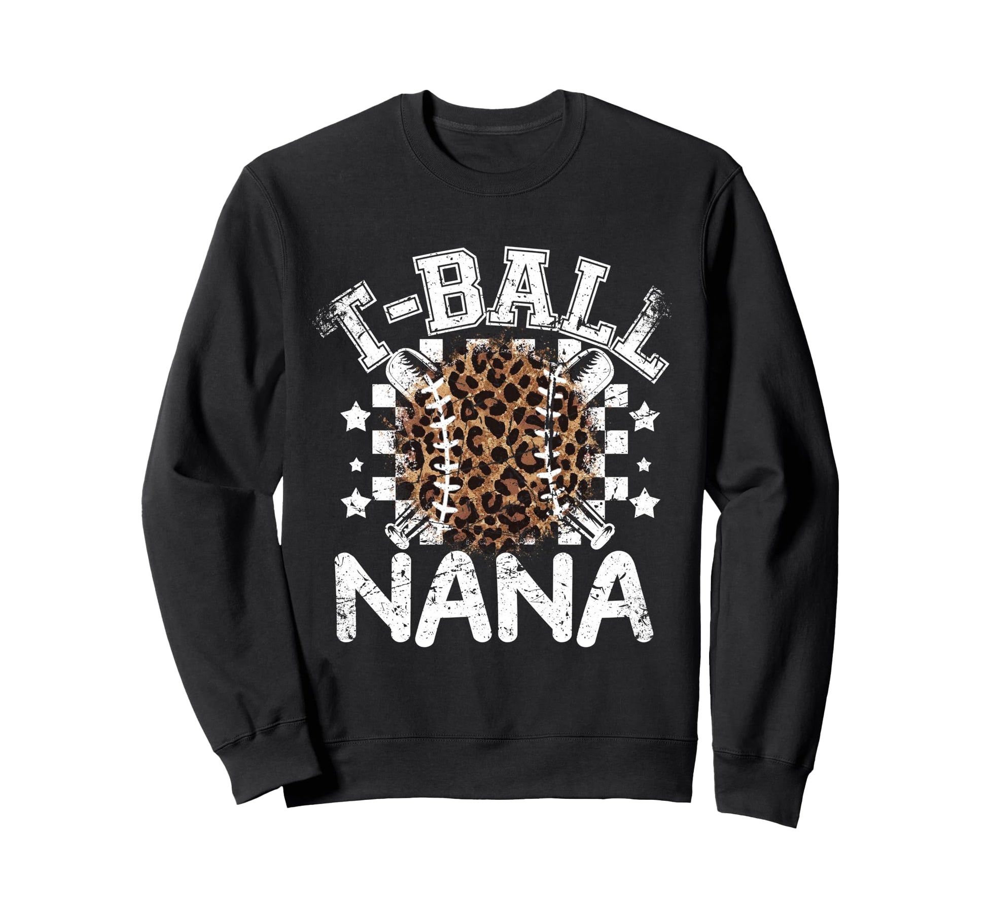 T Ball Teeball Nana Leopard Cheetah Sweatshirt - Fun Novelty Design Unisex - T-Shirt, Sweatshirt, Hoodie