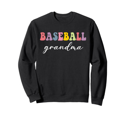 Baseball Grandma Baseball Player Sweatshirt - Unique Graphic Men Women - T-Shirt, Sweatshirt, Hoodie
