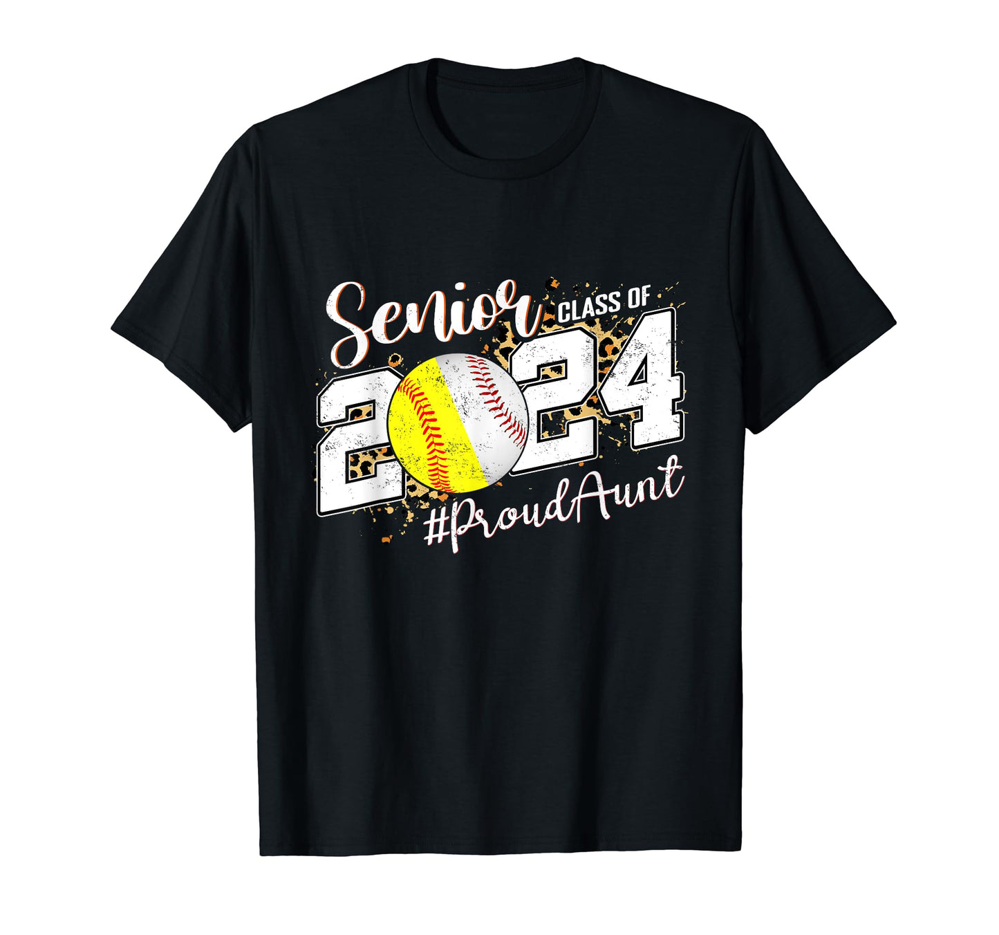 Proud Aunt 2024 Senior Baseball T-Shirt - Custom Art Print Men Women - T-Shirt, Sweatshirt, Hoodie