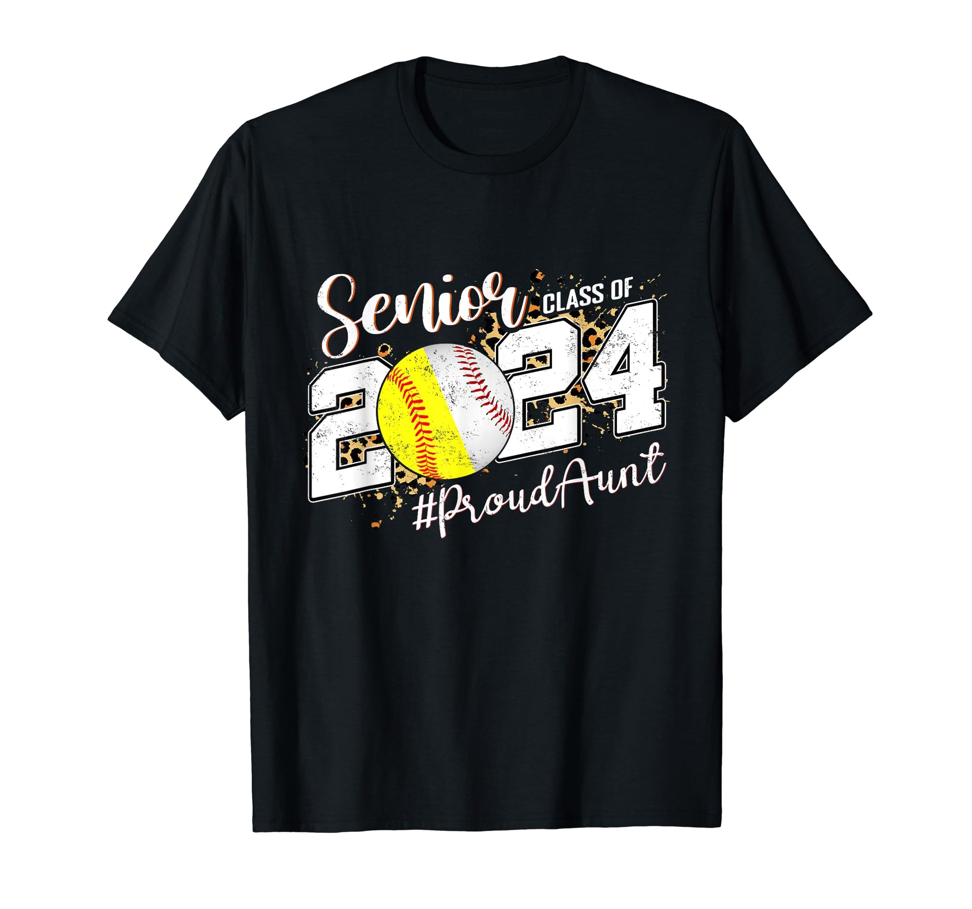 Proud Aunt 2024 Senior Baseball T-Shirt - Custom Art Print Men Women - T-Shirt, Sweatshirt, Hoodie