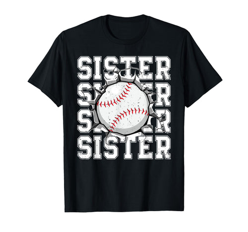 Baseball Sister Cracked Wall Family T-Shirt - Streetwear Style Men Women - T-Shirt, Sweatshirt, Hoodie