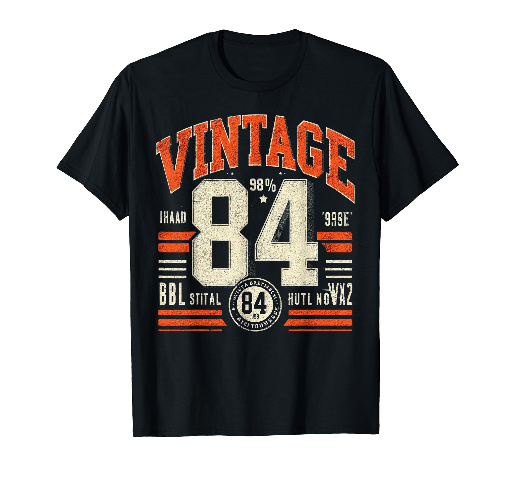 1984 Birthday 84 Born 1984 Typography T-Shirt - Aesthetic Graphic Unisex - T-Shirt, Sweatshirt, Hoodie