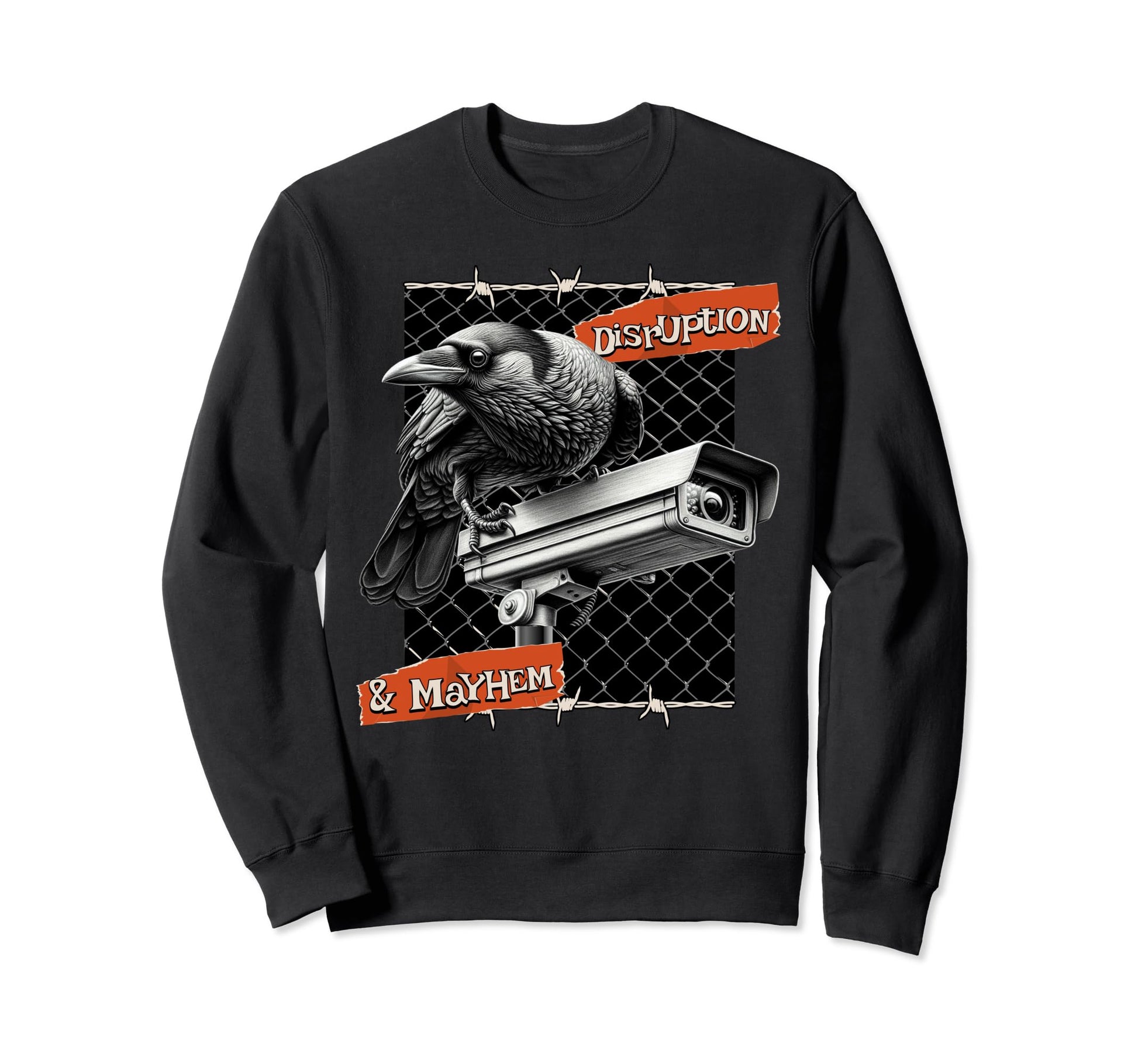 Bird And Security Camera Lovers Sweatshirt - Aesthetic Graphic Men Women - T-Shirt, Sweatshirt, Hoodie