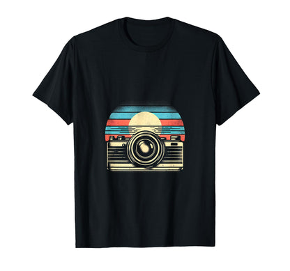 Camera Sunset T-Shirt - Custom Art Print Men Women - T-Shirt, Sweatshirt, Hoodie