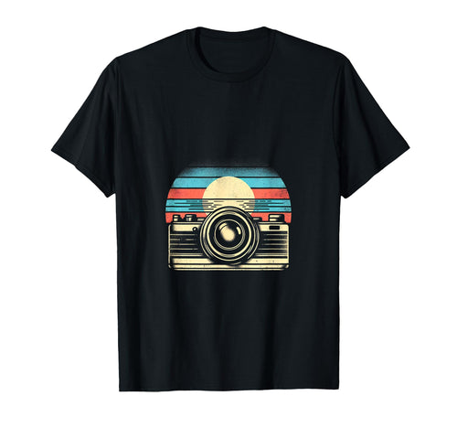 Camera Sunset T-Shirt - Custom Art Print Men Women - T-Shirt, Sweatshirt, Hoodie