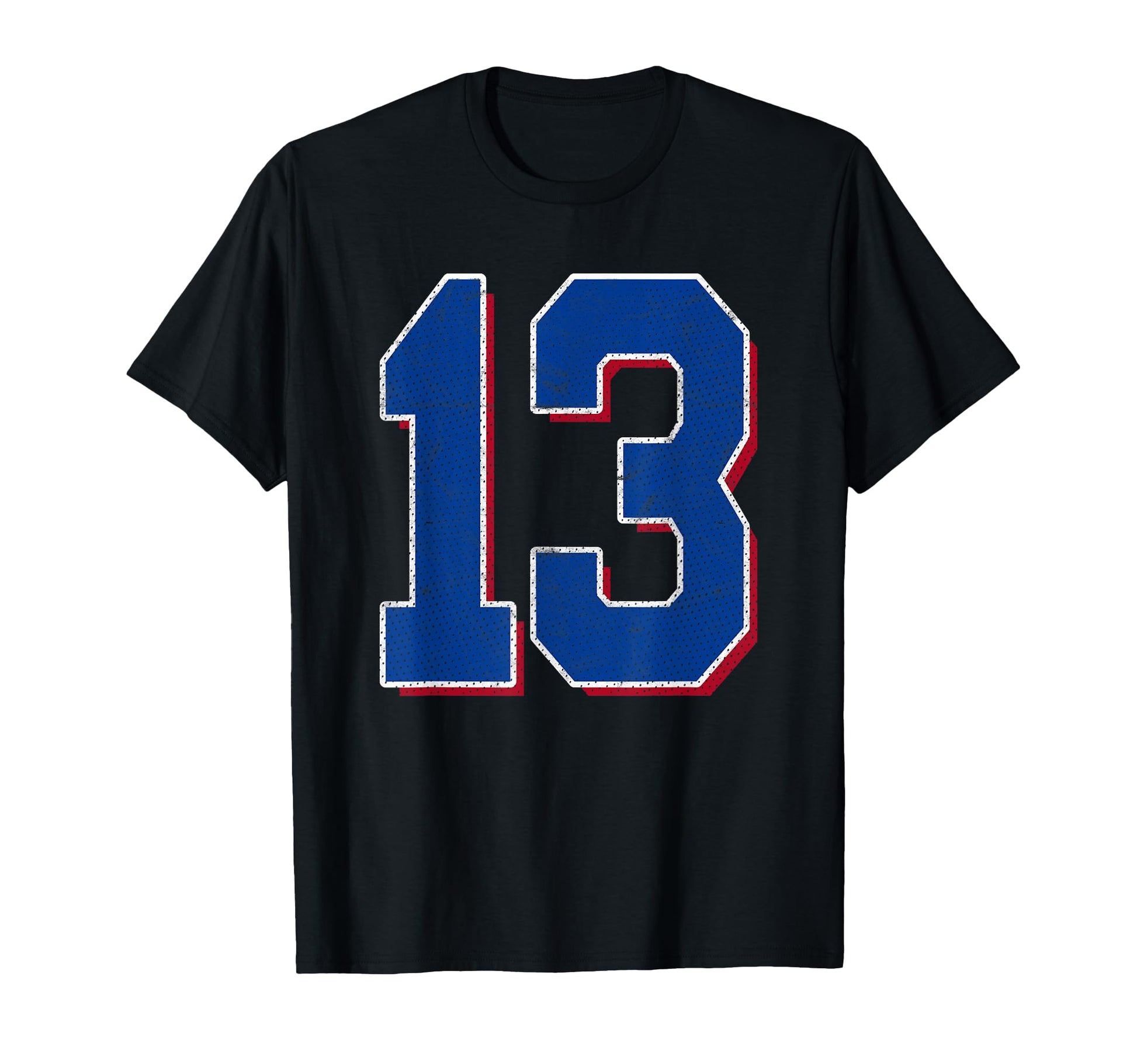 Number 13 Numbered Uniform Sports T-Shirt - Aesthetic Graphic Men Women - T-Shirt, Sweatshirt, Hoodie