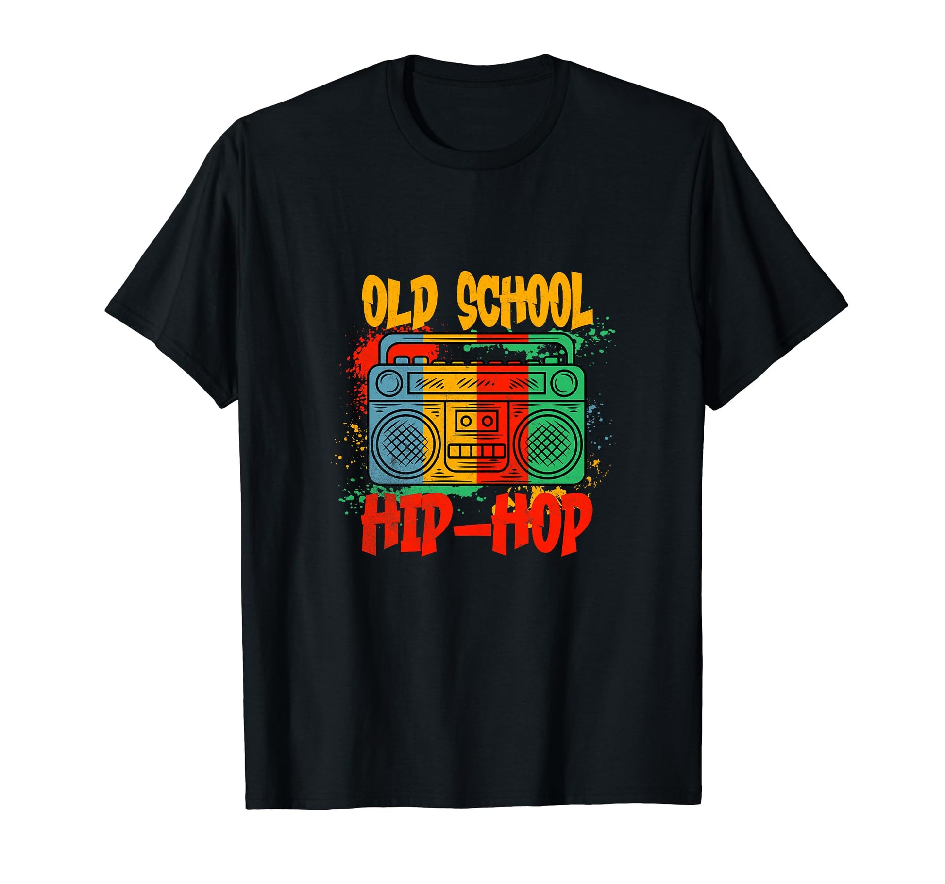 Music Graffiti Boombox Old School Hip T-Shirt - Graphic Print for Adults - T-Shirt, Sweatshirt, Hoodie