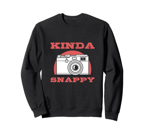 Kinda Snappy Camera Sweatshirt - Minimalist Print for Adults - T-Shirt, Sweatshirt, Hoodie