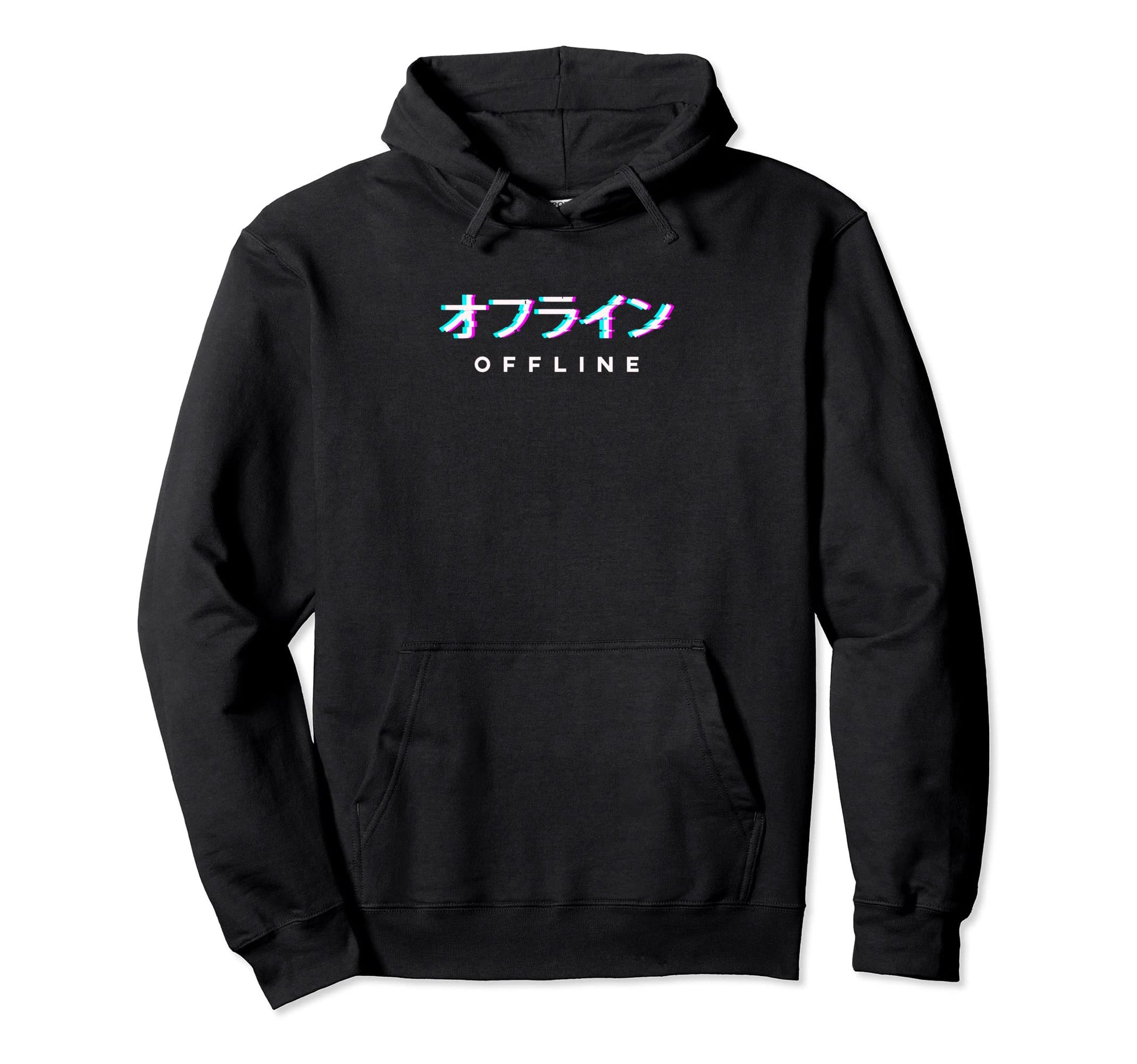 Aesthetic Japanese Offline Vaporwave Hoodie - Unique Graphic for Adults - T-Shirt, Sweatshirt, Hoodie