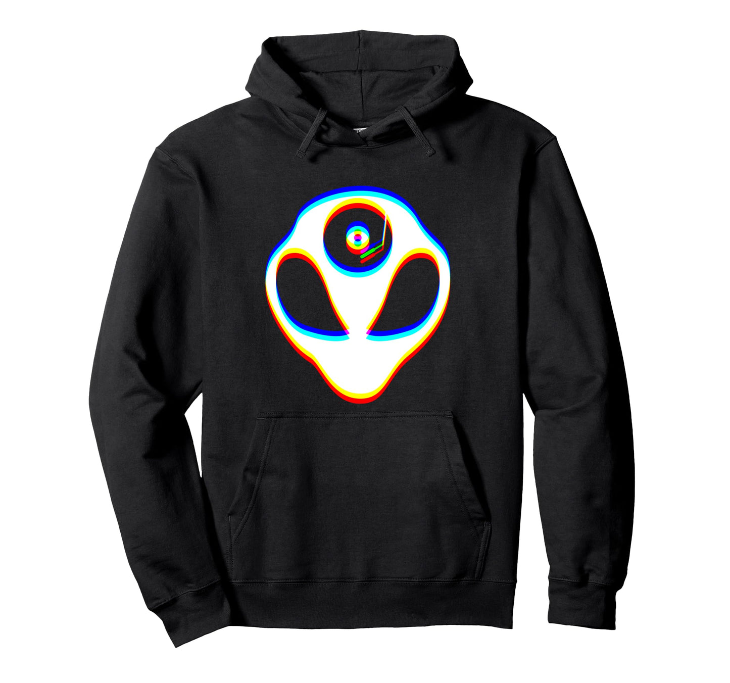 Glitch Art Optical Illusion Hoodie - Casual Everyday Wear Men Women - T-Shirt, Sweatshirt, Hoodie