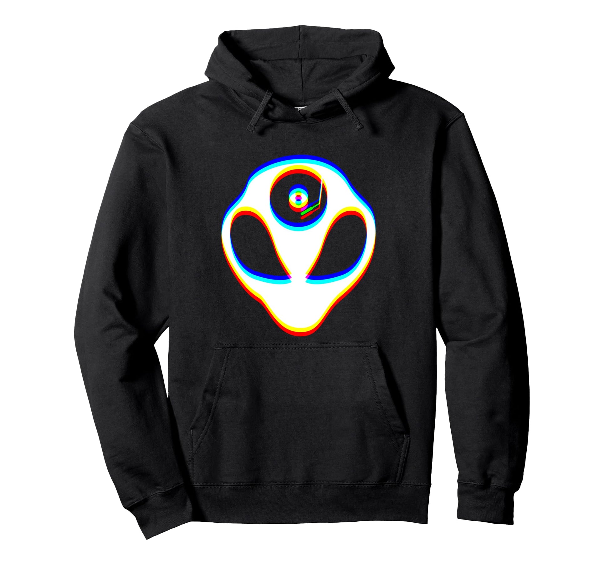 Glitch Art Optical Illusion Hoodie - Casual Everyday Wear Men Women - T-Shirt, Sweatshirt, Hoodie