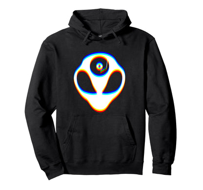 Glitch Art Optical Illusion Hoodie - Casual Everyday Wear Men Women - T-Shirt, Sweatshirt, Hoodie