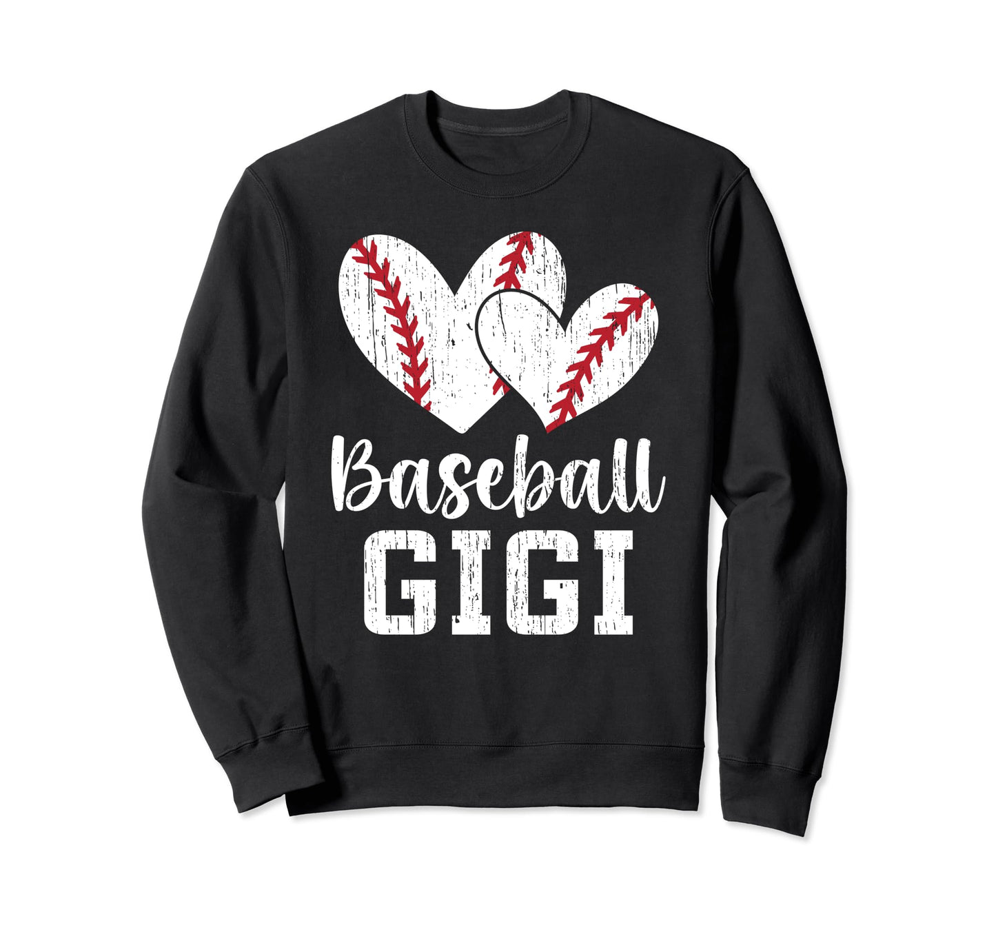 Baseball Gigi Hearts Grandma Sweatshirt - Casual Everyday Wear Men Women - T-Shirt, Sweatshirt, Hoodie