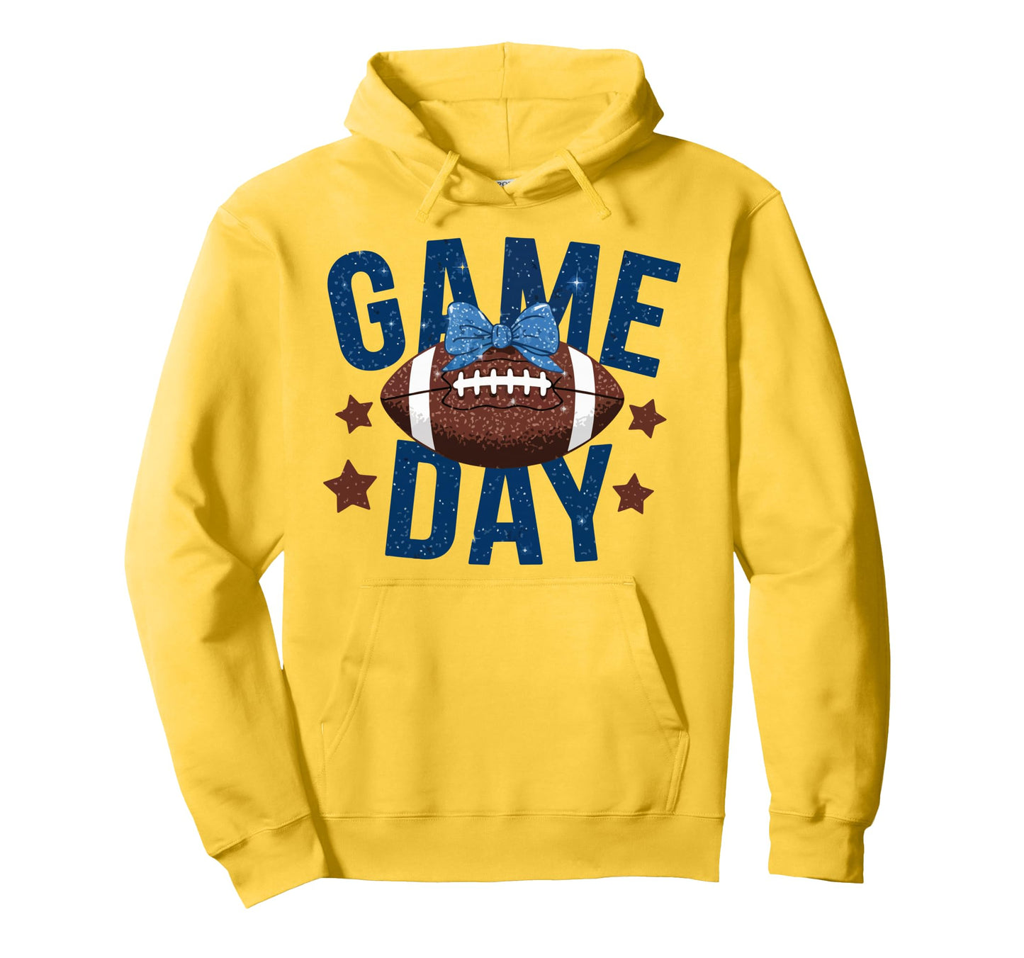 Game Day Football Ball Mom Fan Hoodie - Casual Everyday Wear for Adults - T-Shirt, Sweatshirt, Hoodie