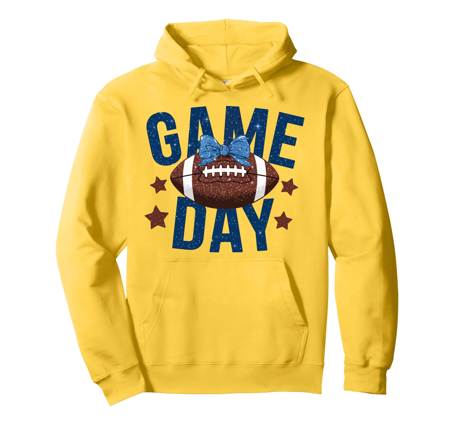 Game Day Football Ball Mom Fan Hoodie - Casual Everyday Wear for Adults - T-Shirt, Sweatshirt, Hoodie