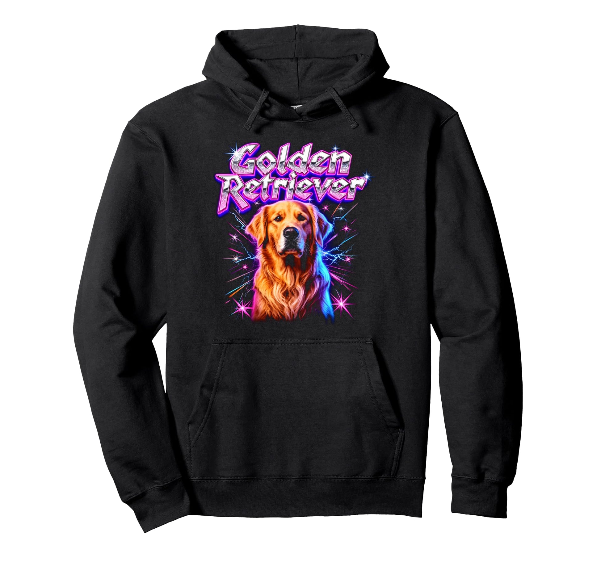 Golden Retriever Golden Retriever Glam Hoodie - Minimalist Print Men Women - T-Shirt, Sweatshirt, Hoodie
