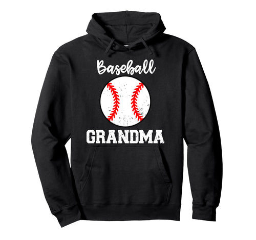 Baseball Grandma Funny Baseball Player Hoodie - Aesthetic Graphic Unisex - T-Shirt, Sweatshirt, Hoodie