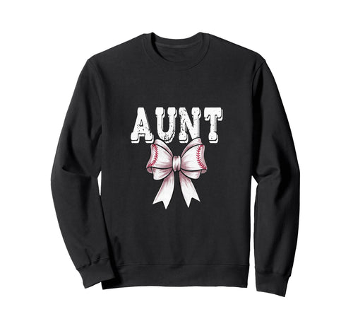Coquette Baseball Bow Mom Sweatshirt - Fun Novelty Design for Adults - T-Shirt, Sweatshirt, Hoodie