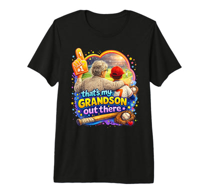 Thats My Grandson Out There Baseball T-Shirt - Minimalist Print Unisex - T-Shirt, Sweatshirt, Hoodie