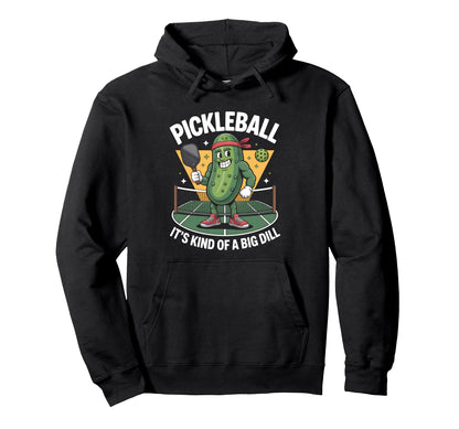 Funny Pickleball Dill Pickle Dink Paddle Hoodie - Custom Art Print Unisex - T-Shirt, Sweatshirt, Hoodie