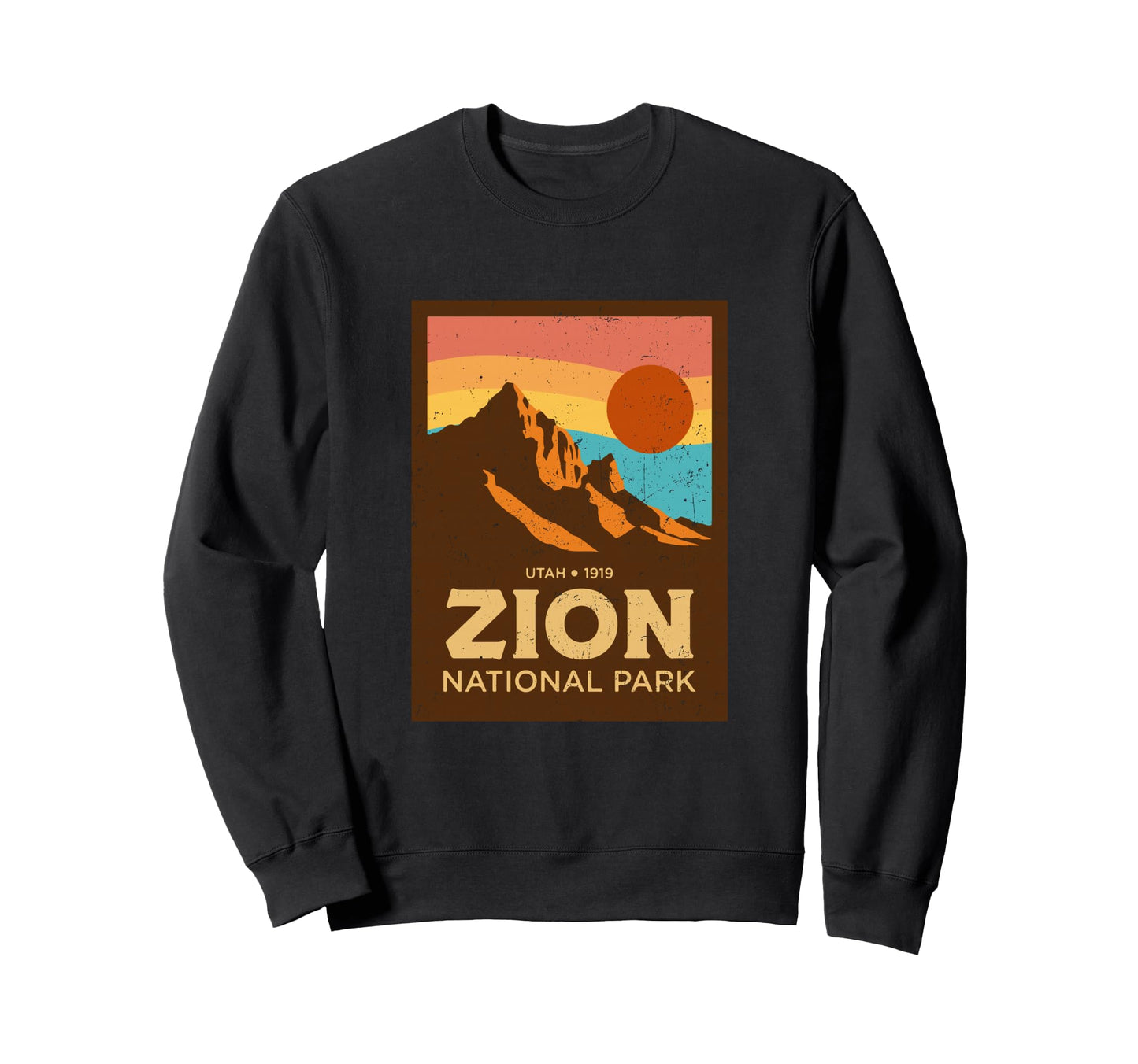 1980S Zion National Park Mountain Sweatshirt - Trendy Graphic Men Women - T-Shirt, Sweatshirt, Hoodie