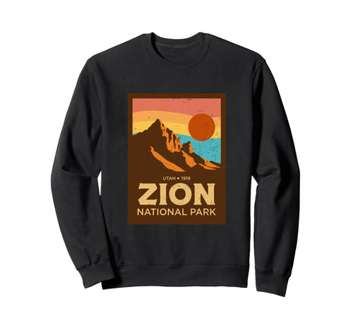 1980S Zion National Park Mountain Sweatshirt - Trendy Graphic Men Women - T-Shirt, Sweatshirt, Hoodie