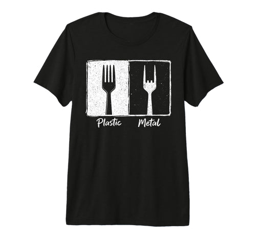 Plastic Metal Rock N Roll Funny Rock T-Shirt - Custom Art Print Men Women - T-Shirt, Sweatshirt, Hoodie