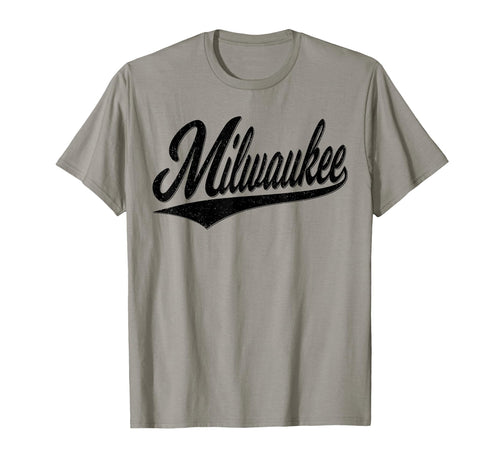 Milwaukee Wisconsin Varsity Script T-Shirt - Aesthetic Graphic for Adults - T-Shirt, Sweatshirt, Hoodie