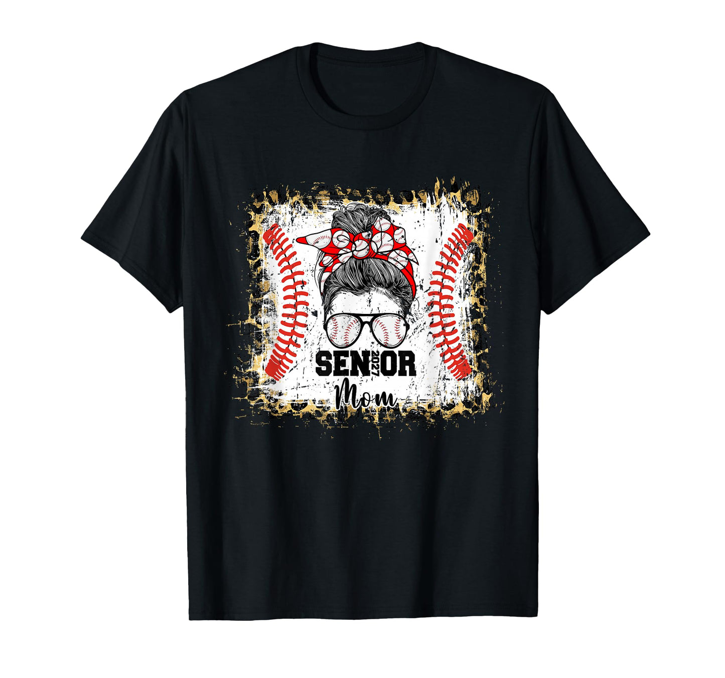 Senior Baseball Mom Class 2027 Senior T-Shirt - Fun Novelty Design Unisex - T-Shirt, Sweatshirt, Hoodie