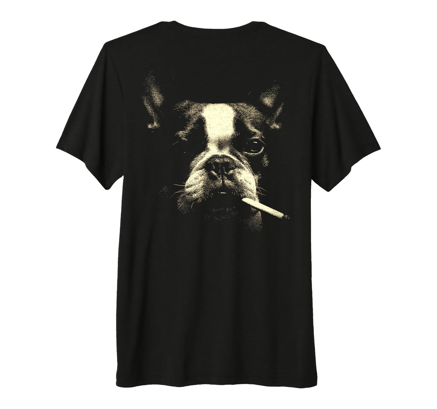 French Bulldog Smoking Cigarette T-Shirt - Casual Everyday Wear Unisex - T-Shirt, Sweatshirt, Hoodie