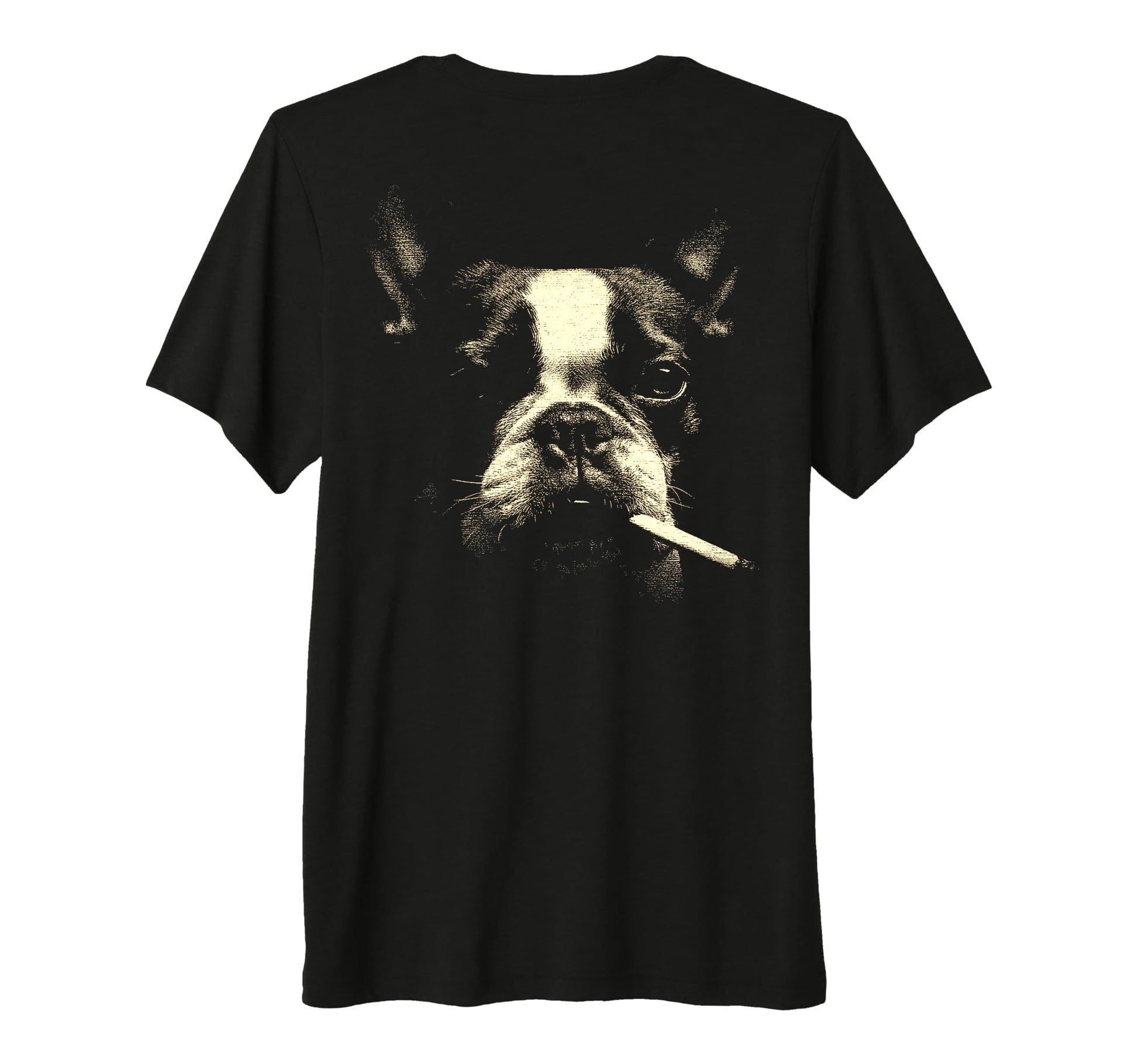 French Bulldog Smoking Cigarette T-Shirt - Casual Everyday Wear Unisex - T-Shirt, Sweatshirt, Hoodie