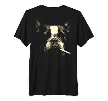 French Bulldog Smoking Cigarette T-Shirt - Casual Everyday Wear Unisex - T-Shirt, Sweatshirt, Hoodie