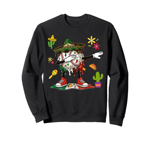 Mexican Baseball Drip Dabbing Poncho Sweatshirt - Streetwear Style Unisex - T-Shirt, Sweatshirt, Hoodie