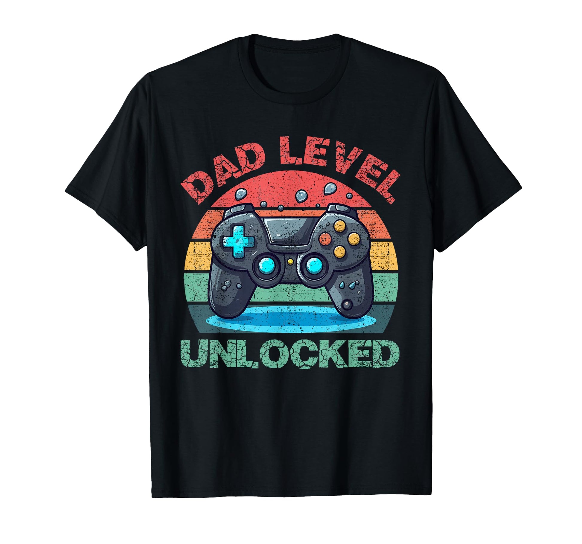 New Dad Level Unlocked Gamer T-Shirt - Fun Novelty Design for Adults - T-Shirt, Sweatshirt, Hoodie