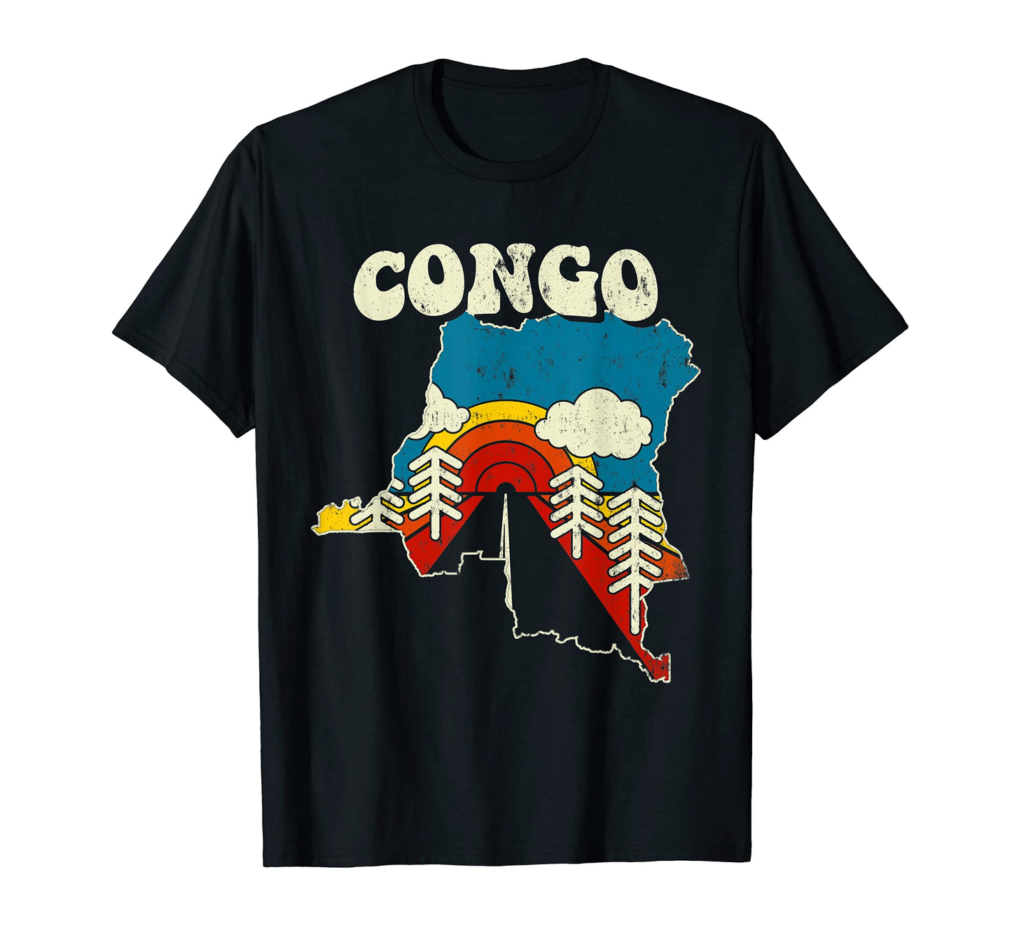 Dr Congo Congolese Country Rainbow T-Shirt - Streetwear Style Men Women - T-Shirt, Sweatshirt, Hoodie