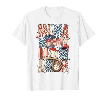 Mama Mommy Mom Bruh Funny Baseball T-Shirt - Custom Art Print for Adults - T-Shirt, Sweatshirt, Hoodie