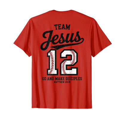 Christian Baseball Faith Team Jesus T-Shirt - Fun Novelty Design Unisex - T-Shirt, Sweatshirt, Hoodie