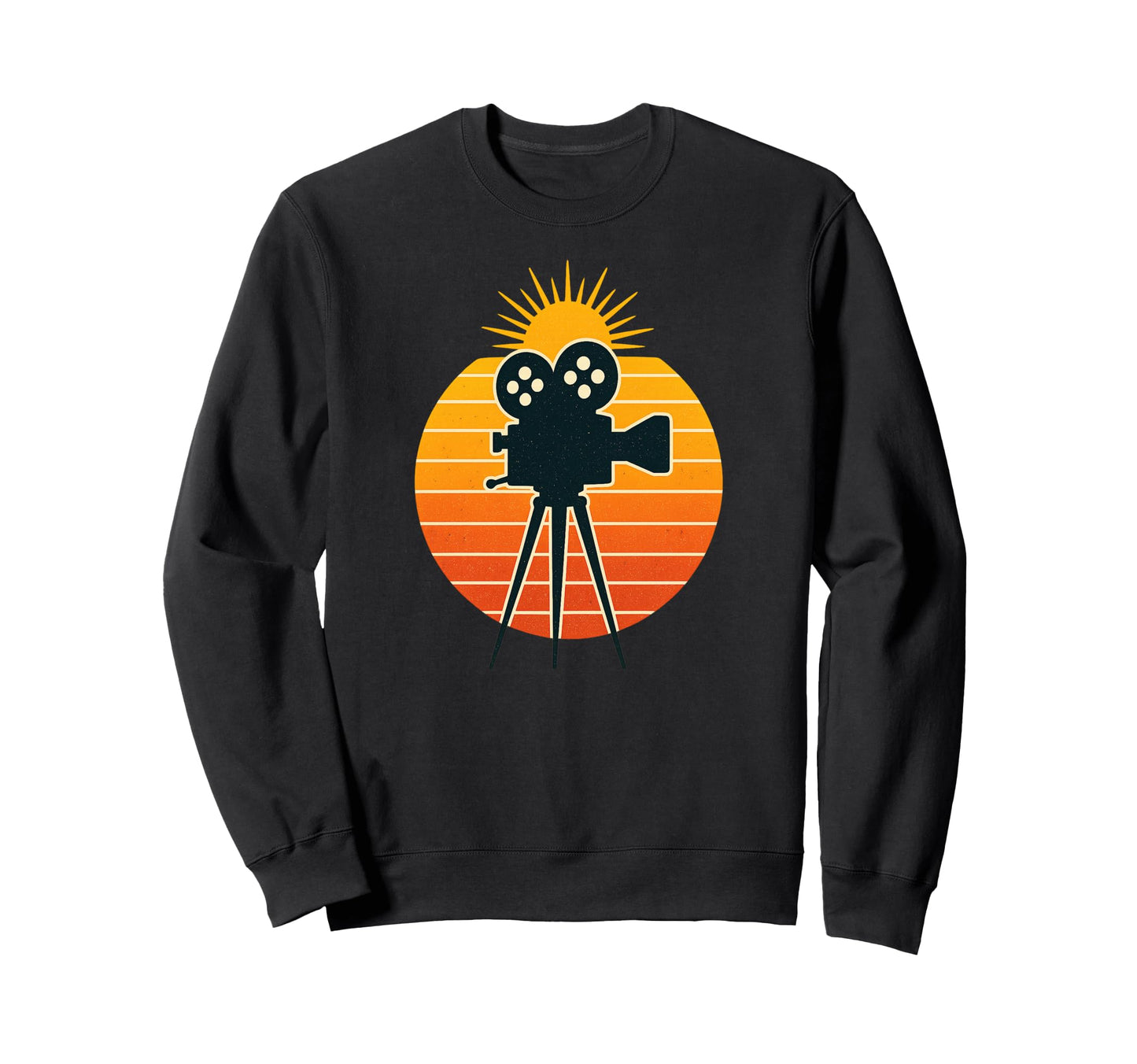 Movie Camera Film Art Cinephile Sweatshirt - Fun Novelty Design for Adults - T-Shirt, Sweatshirt, Hoodie