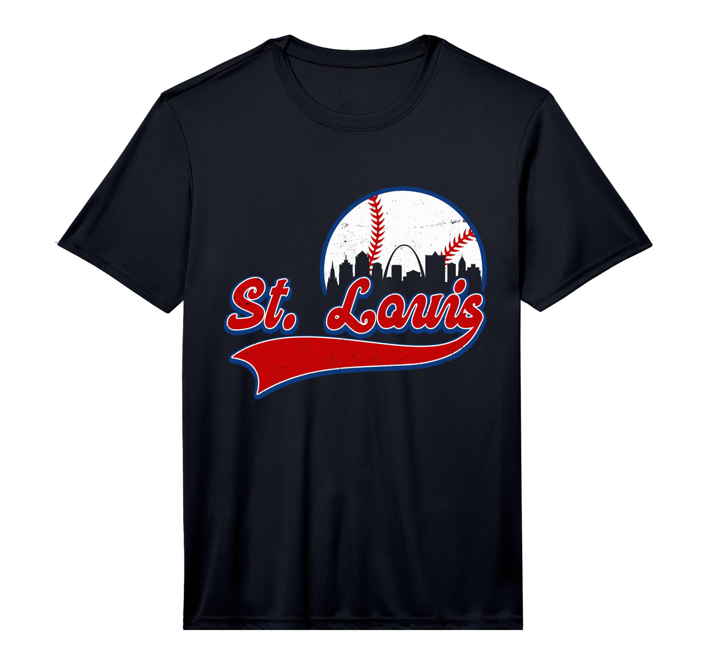 St Louis City Downtown Skylines Baseball T-Shirt - Unique Graphic Unisex - T-Shirt, Sweatshirt, Hoodie