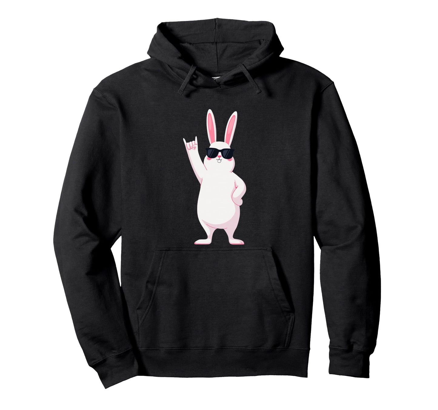 Rabbit Rock Bunny Lover Funny Animal Hoodie - Trendy Graphic Men Women - T-Shirt, Sweatshirt, Hoodie