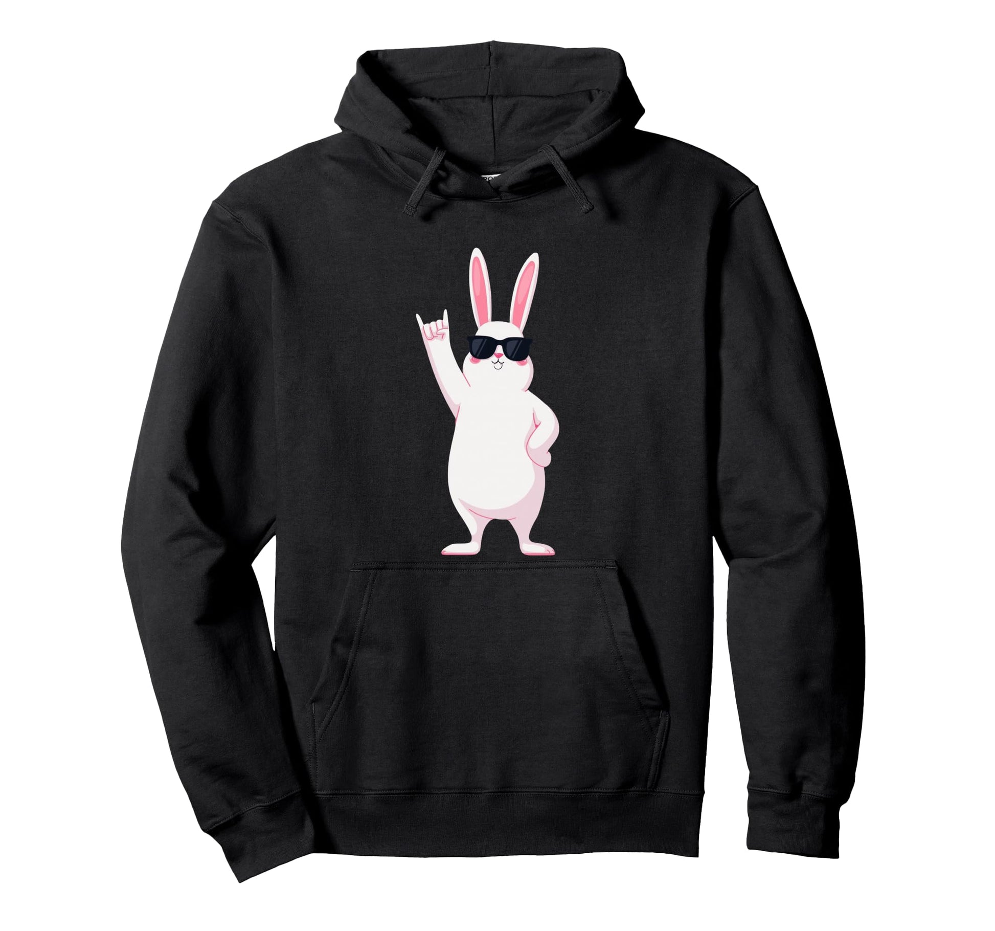 Rabbit Rock Bunny Lover Funny Animal Hoodie - Trendy Graphic Men Women - T-Shirt, Sweatshirt, Hoodie