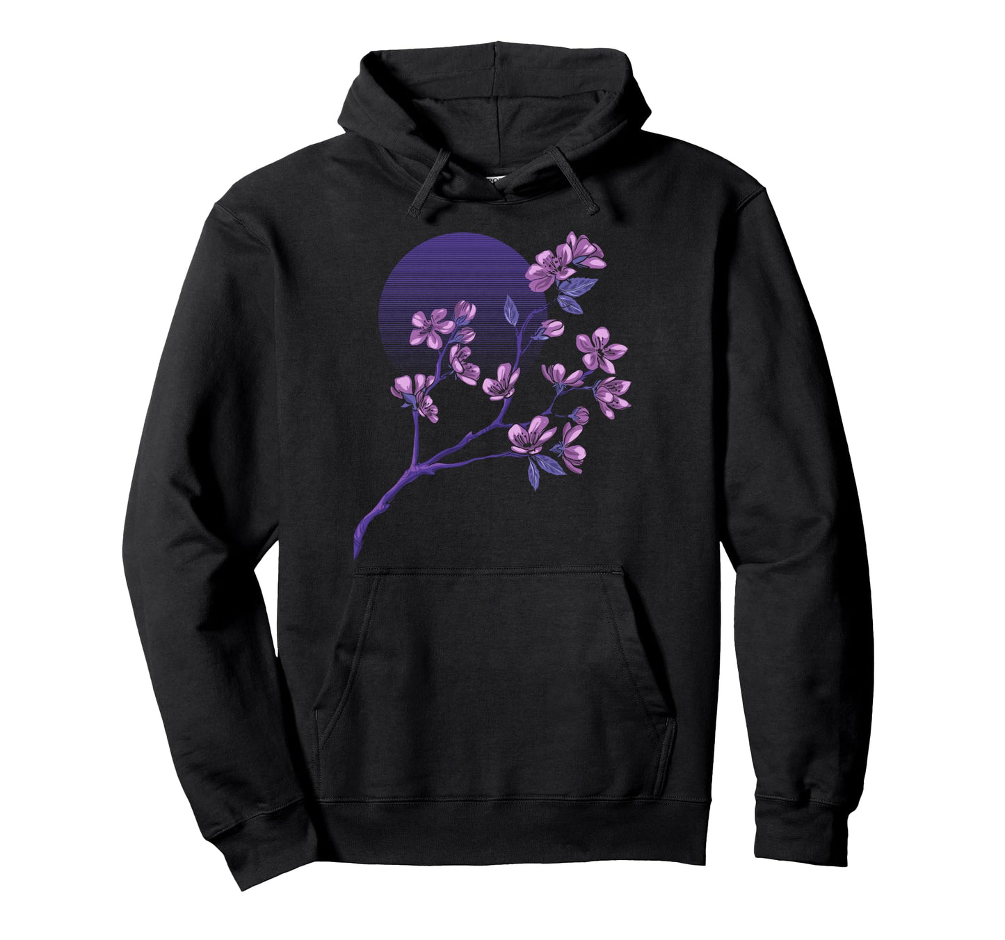 Vaporwave Retrowave Cherry Blossom Hoodie - Aesthetic Graphic for Adults - T-Shirt, Sweatshirt, Hoodie