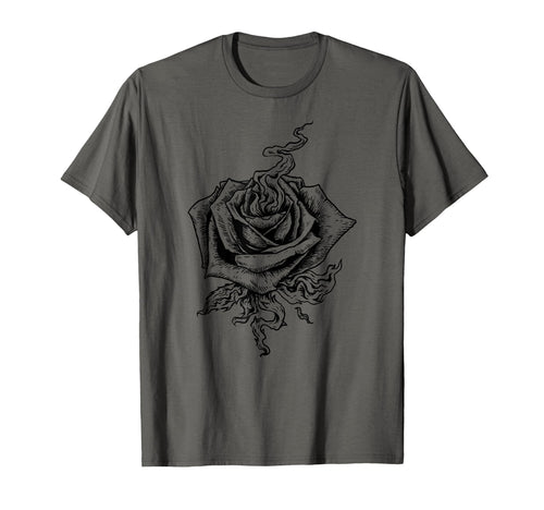 Black Rose Dark Aesthetic Soft Grunge T-Shirt - Streetwear Style Men Women - T-Shirt, Sweatshirt, Hoodie