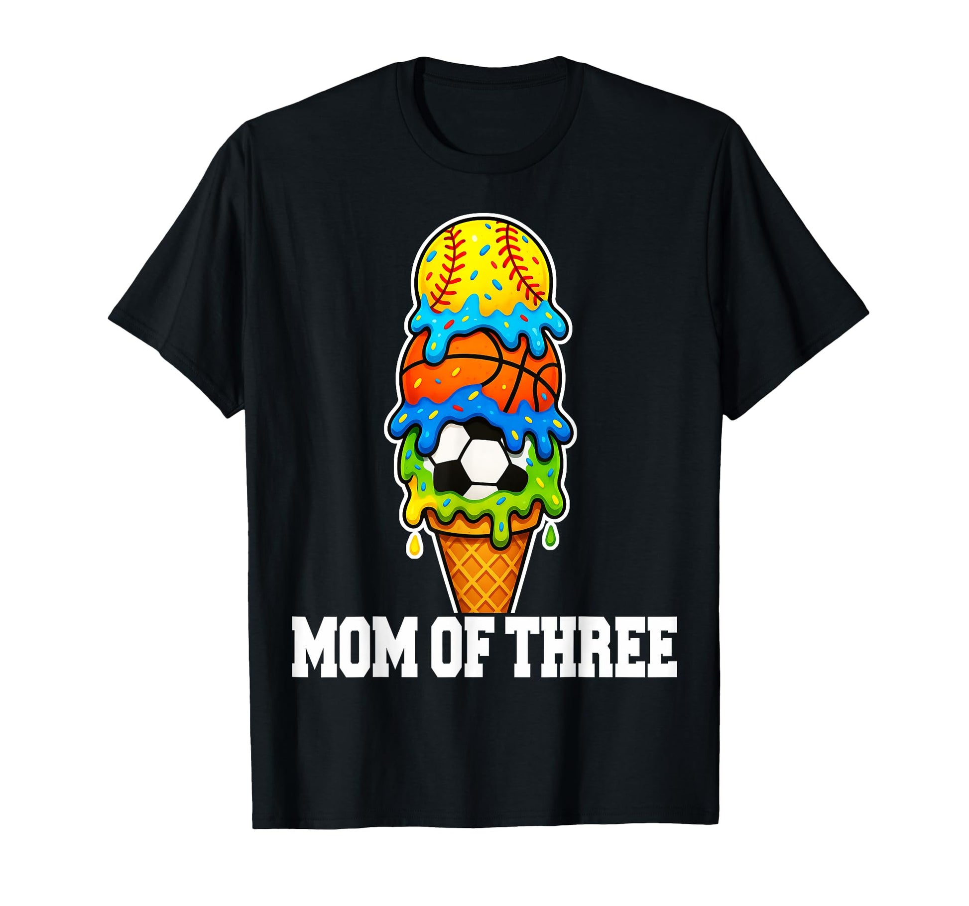 Softball Soccer Basketball Mom Ice T-Shirt - Fun Novelty Design for Adults - T-Shirt, Sweatshirt, Hoodie