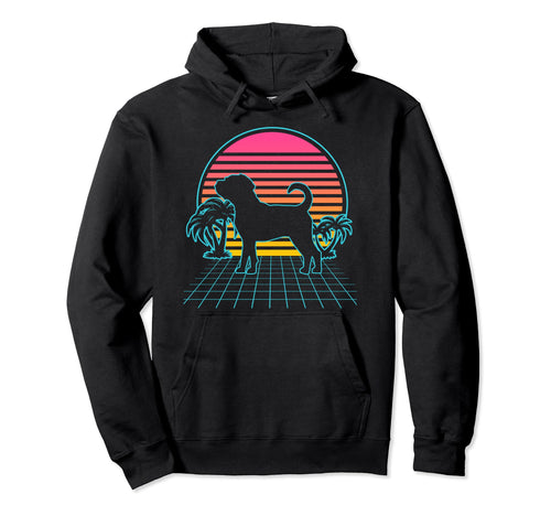 Puggle Dog 80S Vaporwave Aesthetic Hoodie - Novelty Apparel for Adults - T-Shirt, Sweatshirt, Hoodie