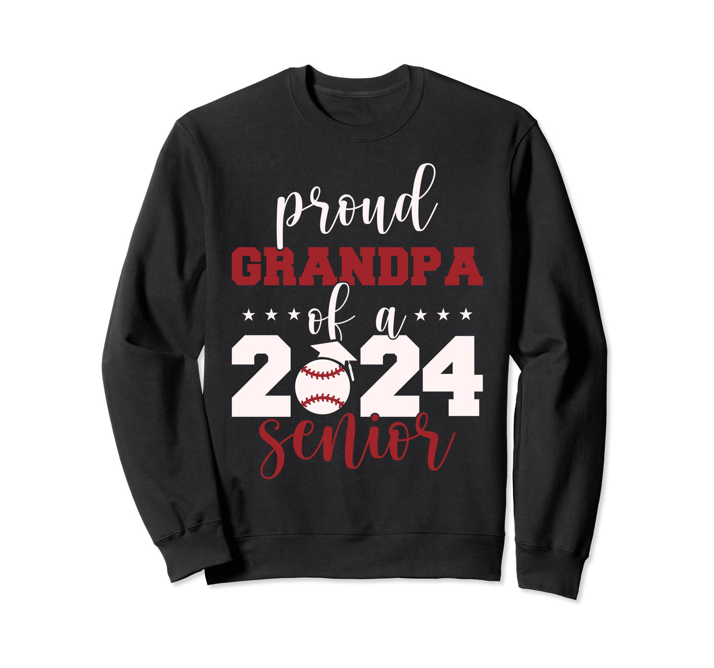 2024 Senior Proud Grandpa Senior Sweatshirt - Fun Novelty Design Unisex - T-Shirt, Sweatshirt, Hoodie