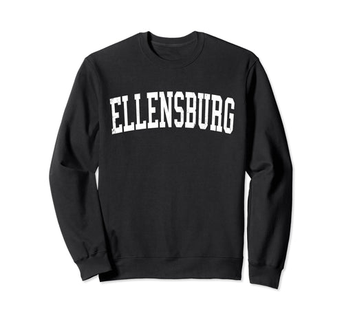 Ellensburg Wa Distressed White Sweatshirt - Trendy Graphic for Adults - T-Shirt, Sweatshirt, Hoodie